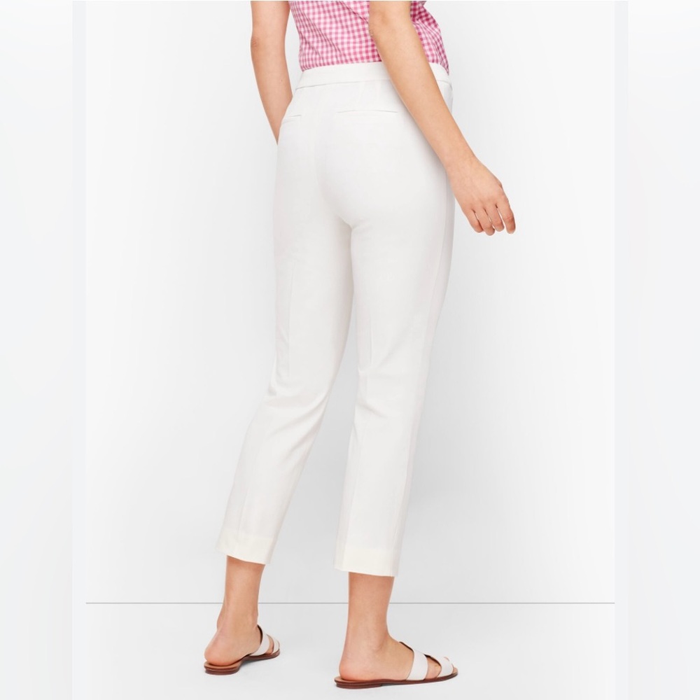 White Cropped Pants Chatham TALBOTS